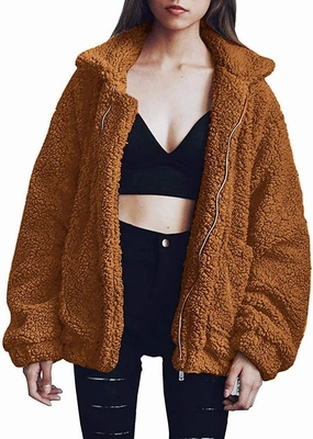 PRETTYGARDEN Women's Fashion Winter Coat Sherpa Fleece Faux Fur Shearling Oversized Trendy Jackets Warm Outerwear