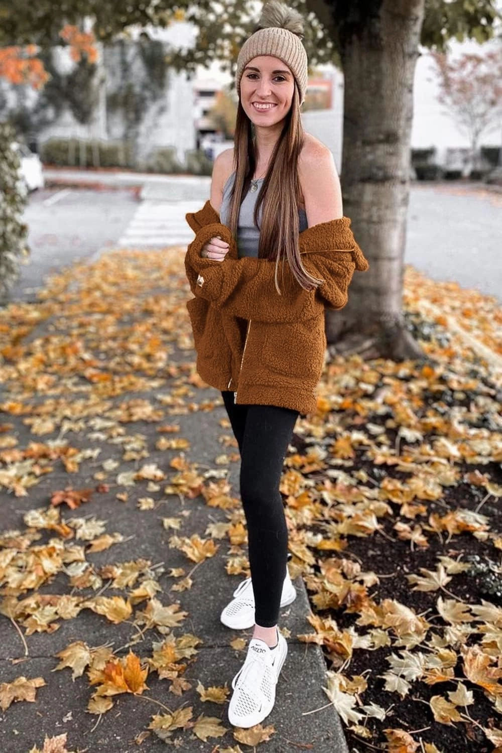 PRETTYGARDEN Women's Fashion Winter Coat Sherpa Fleece Faux Fur Shearling Oversized Trendy Jackets Warm Outerwear