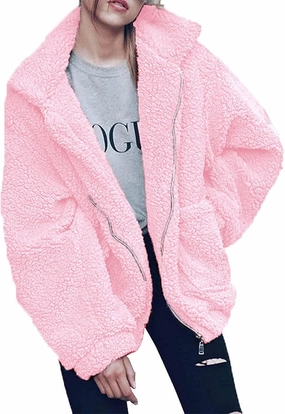 PRETTYGARDEN Women's Fashion Winter Coat Sherpa Fleece Faux Fur Shearling Oversized Trendy Jackets Warm Outerwear