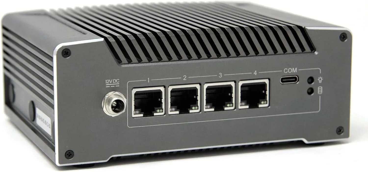 Protectli Vault V1410-4 Port, Micro Appliance/Mini PC - N5105, 4X 2.5G NICs, 8GB LPDDR RAM on-Board, 32GB eMMC on-Board, 500GB NVMe SSD