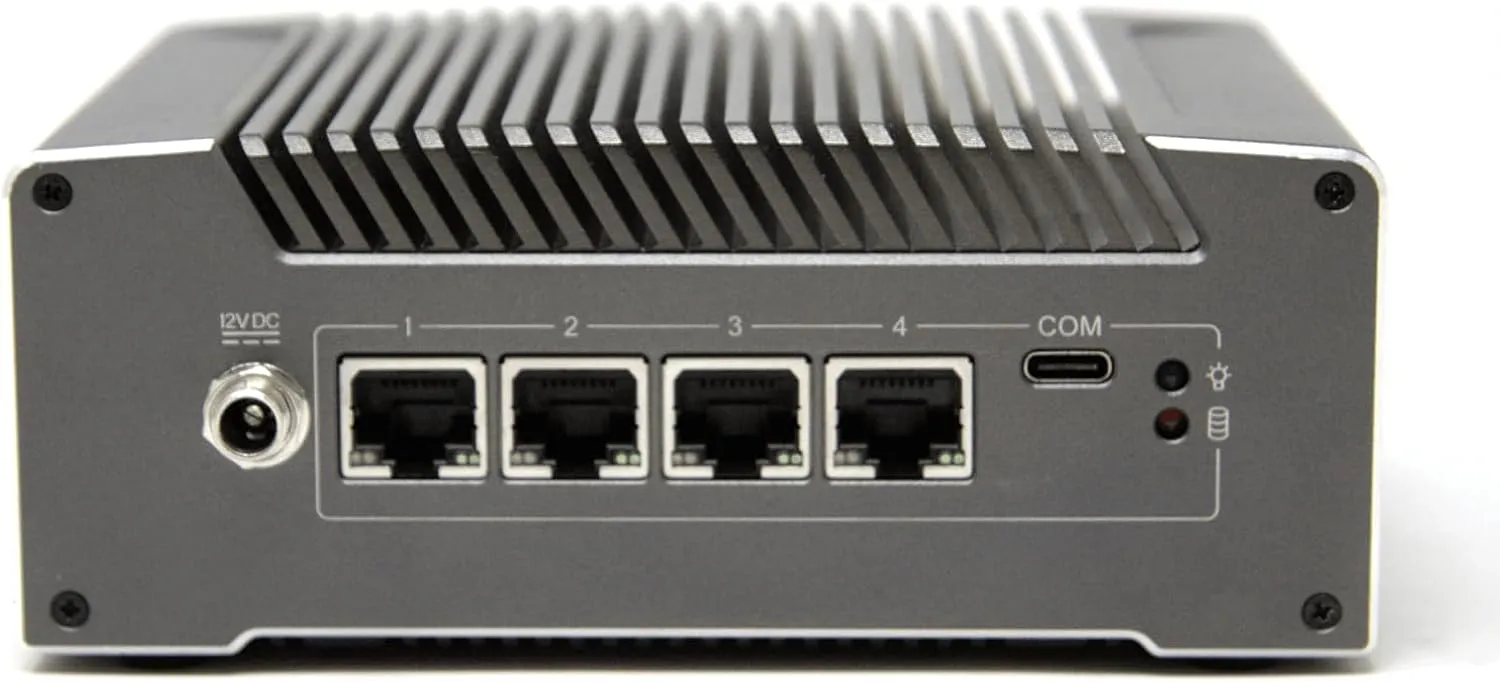 Protectli Vault V1410-4 Port, Micro Appliance/Mini PC - N5105, 4X 2.5G NICs, 8GB LPDDR RAM on-Board, 32GB eMMC on-Board, 500GB NVMe SSD