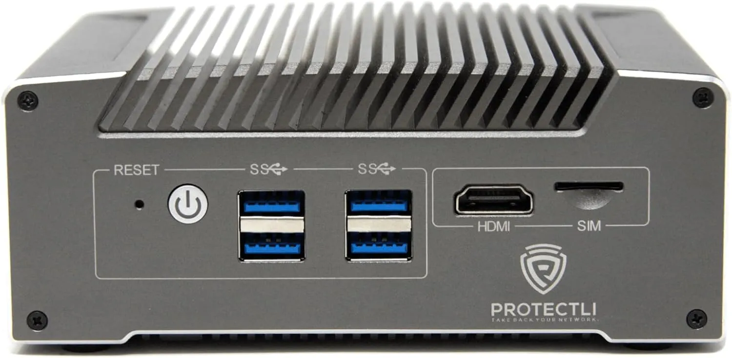 Protectli Vault V1410-4 Port, Micro Appliance/Mini PC - N5105, 4X 2.5G NICs, 8GB LPDDR RAM on-Board, 32GB eMMC on-Board, 500GB NVMe SSD