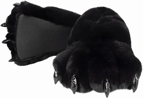 QinRuan Monster Paw Slippers, Fuzzy Animal Claw Comfortable Warm Plush Bear Paw Shoes