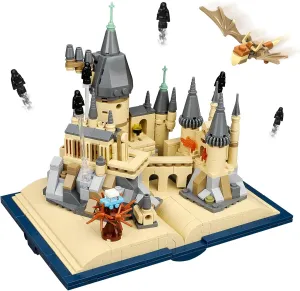 QLT QIAOLETONG Castle Book Building Block Set, STEM Toys Birthday for Boys Girls Aged 8-14, Collectible and Display Model Castle Building Kit for Adults Kids (727 PCS)