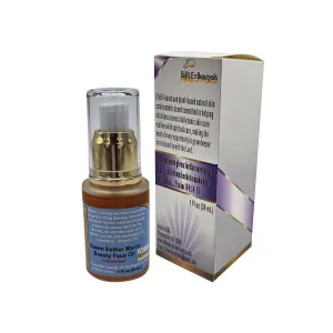 Queen Esther Myrrh Beauty Face Oil, Myrrh-Infused Skincare Essential Oils, Rosehip, Argan, Seabuckthorn, Pomegranate Seed Face Oil for Radiant Skin, 1.0 Fl Oz (Natural Nutty)