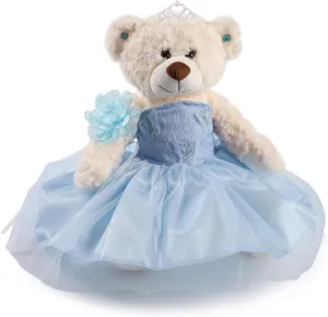 Quinceanera Doll Quince Teddy Bear with Dress,Quinceanera Decorations for Girls Gifts,OSO De Peluche para 15 Años Con Vestido,Centro De Mesa Muñecas para 15 Años Quinceañeras (Blue)