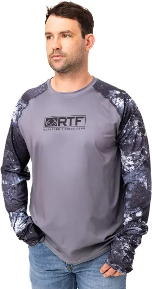 Realtree Men's Camo Sun Hooded Shirts, Lightweight, Breathable for Fishing, Hiking and Outdoors