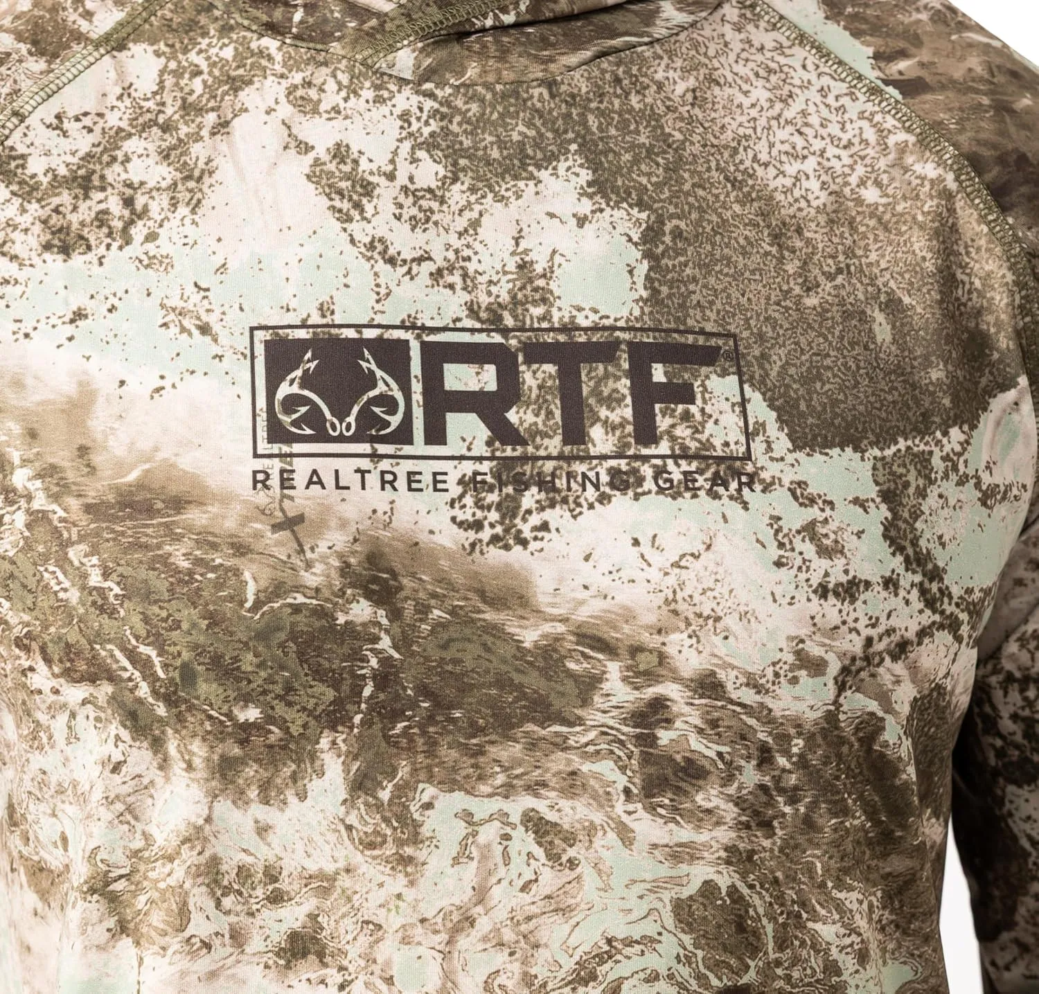 Realtree Men's Camo Sun Hooded Shirts, Lightweight, Breathable for Fishing, Hiking and Outdoors