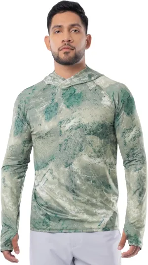 Realtree Men's Technical Flex Raglan Performance Pullover Fishing Hoodie