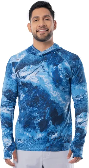 Realtree Men's Technical Flex Raglan Performance Pullover Fishing Hoodie