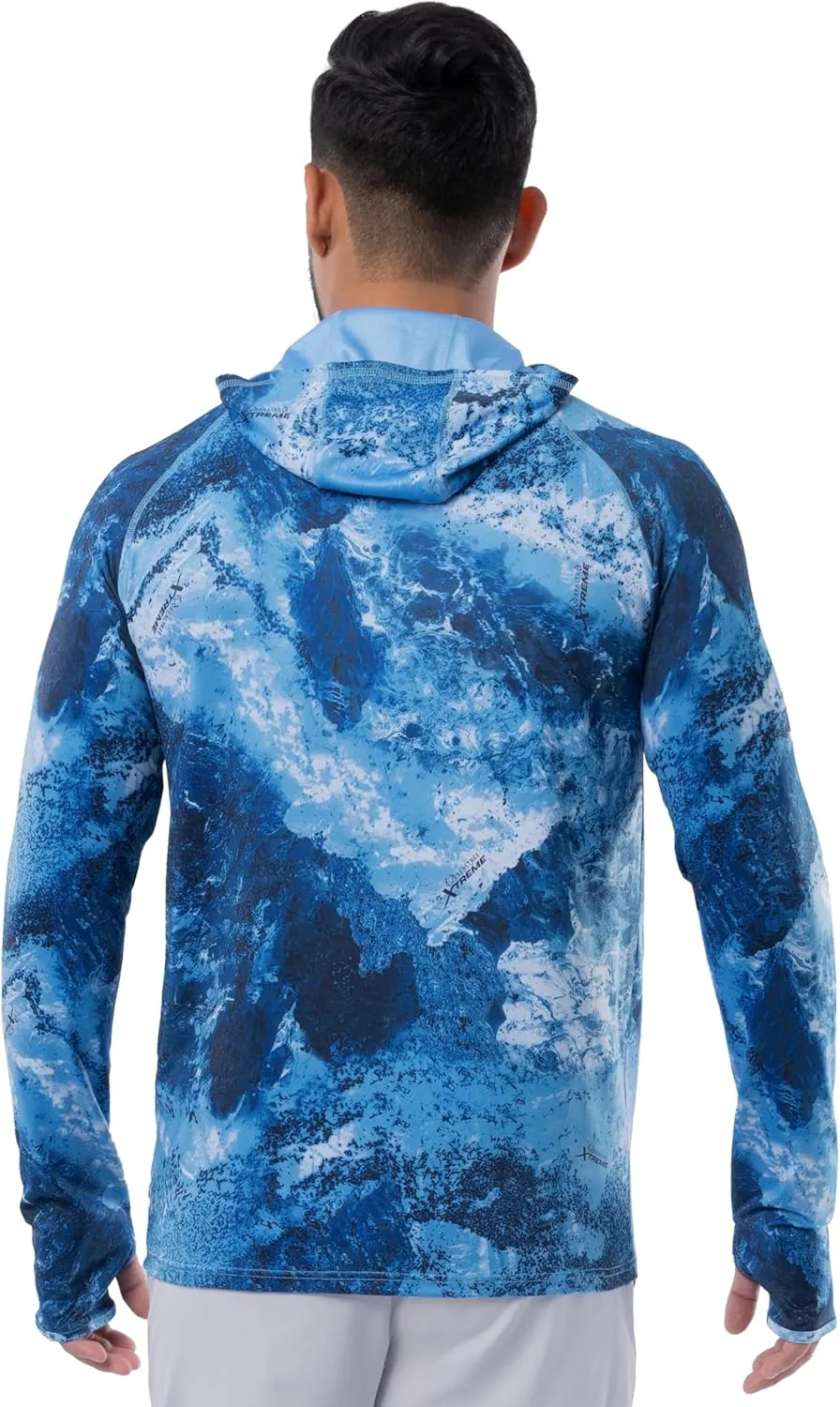 Realtree Men's Technical Flex Raglan Performance Pullover Fishing Hoodie