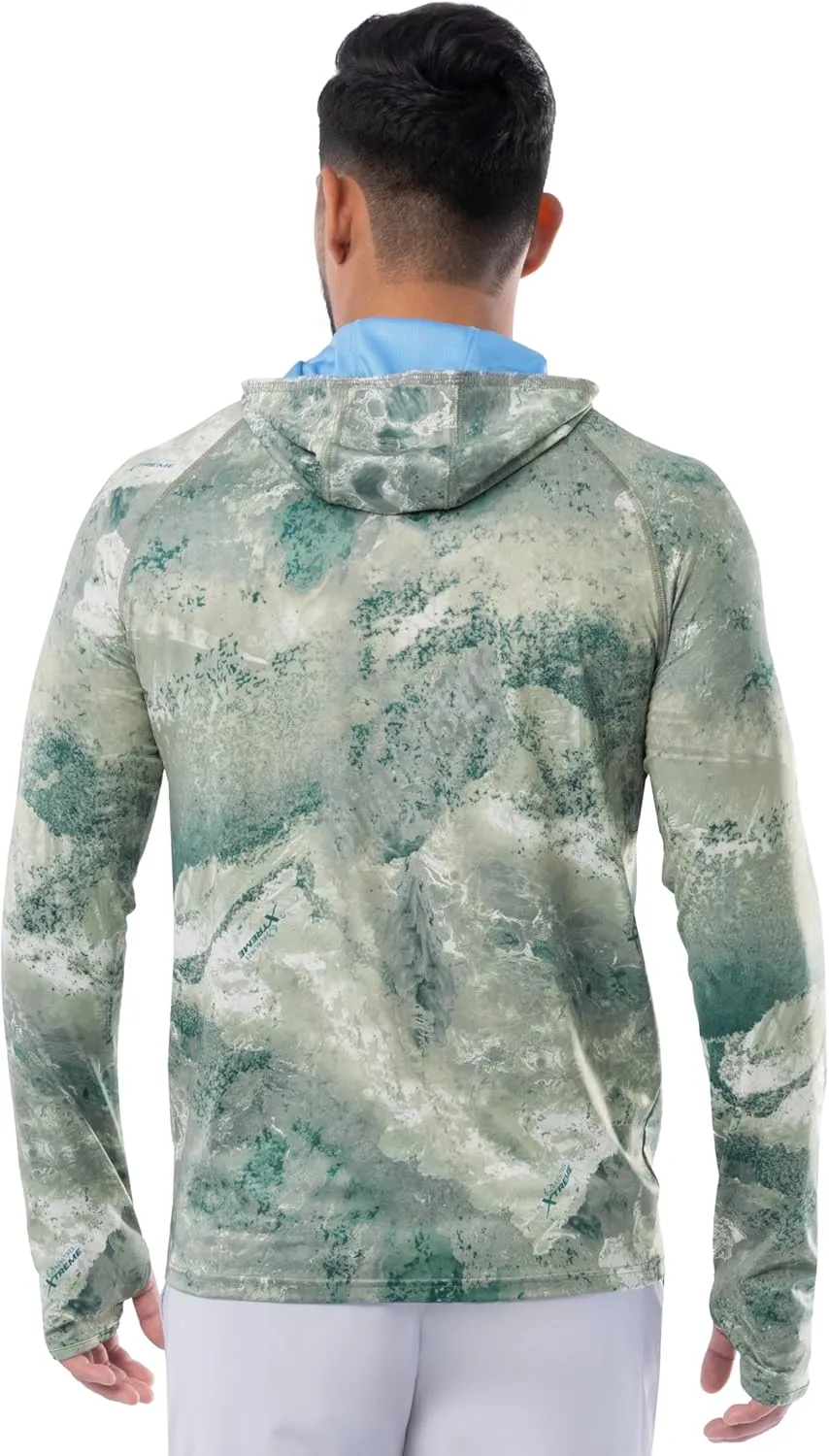 Realtree Men's Technical Flex Raglan Performance Pullover Fishing Hoodie