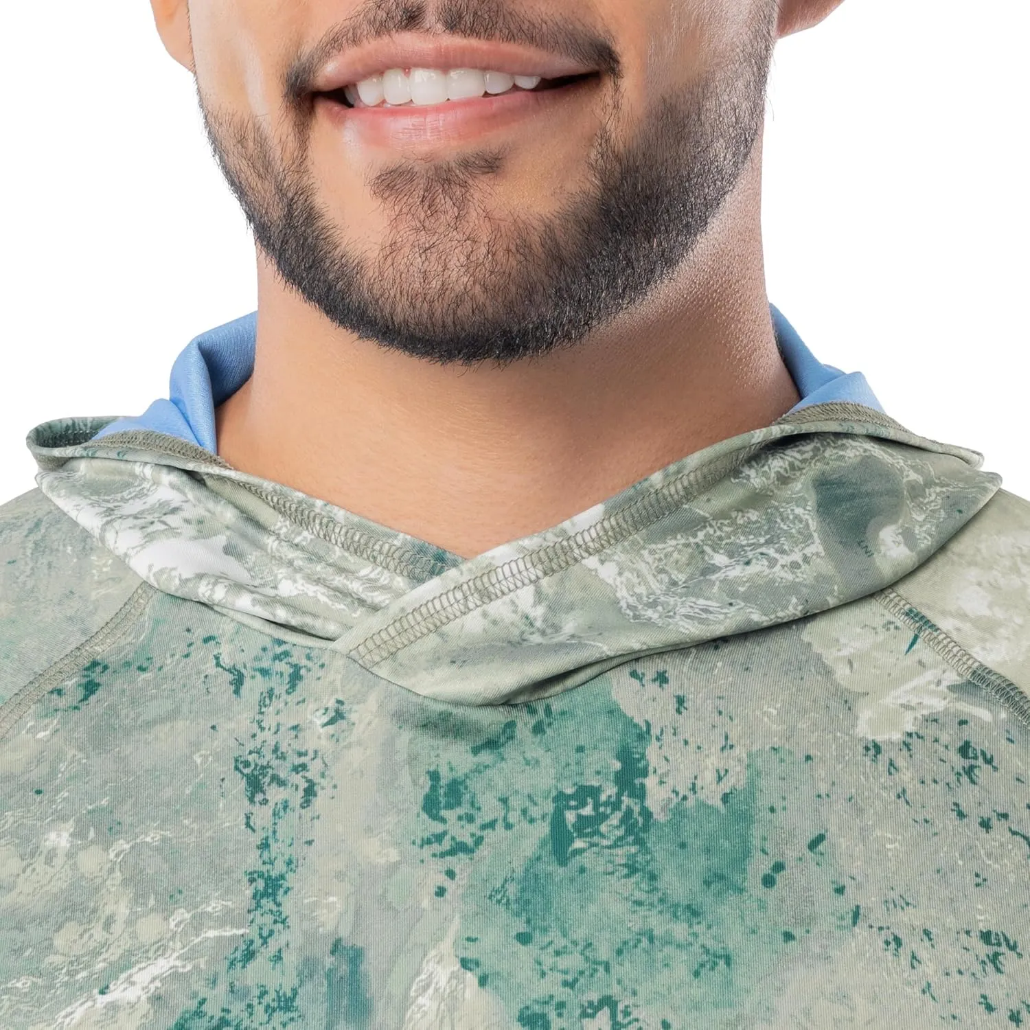 Realtree Men's Technical Flex Raglan Performance Pullover Fishing Hoodie
