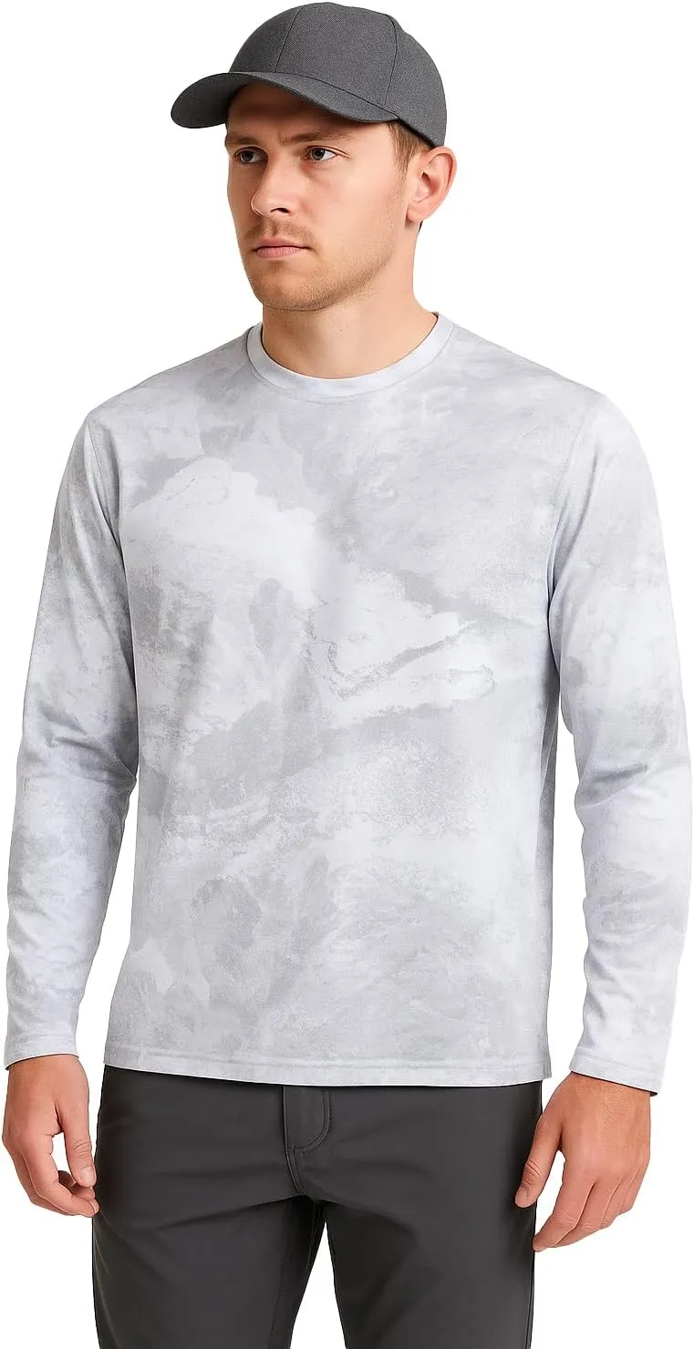 Realtree Xtreme Camo Fishing Shirts | UPF 50 UV Protection 4 Way Stretchable Long Sleeve Unisex Crewneck Tee