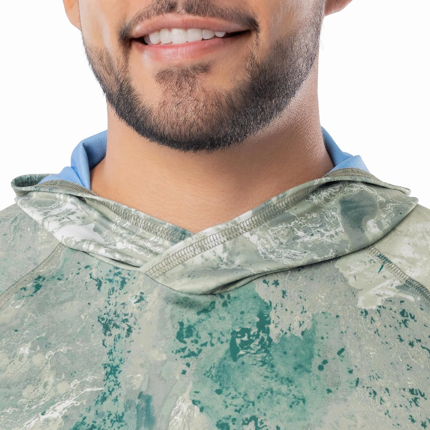 Realtree Men's Technical Flex Raglan Performance Pullover Fishing Hoodie