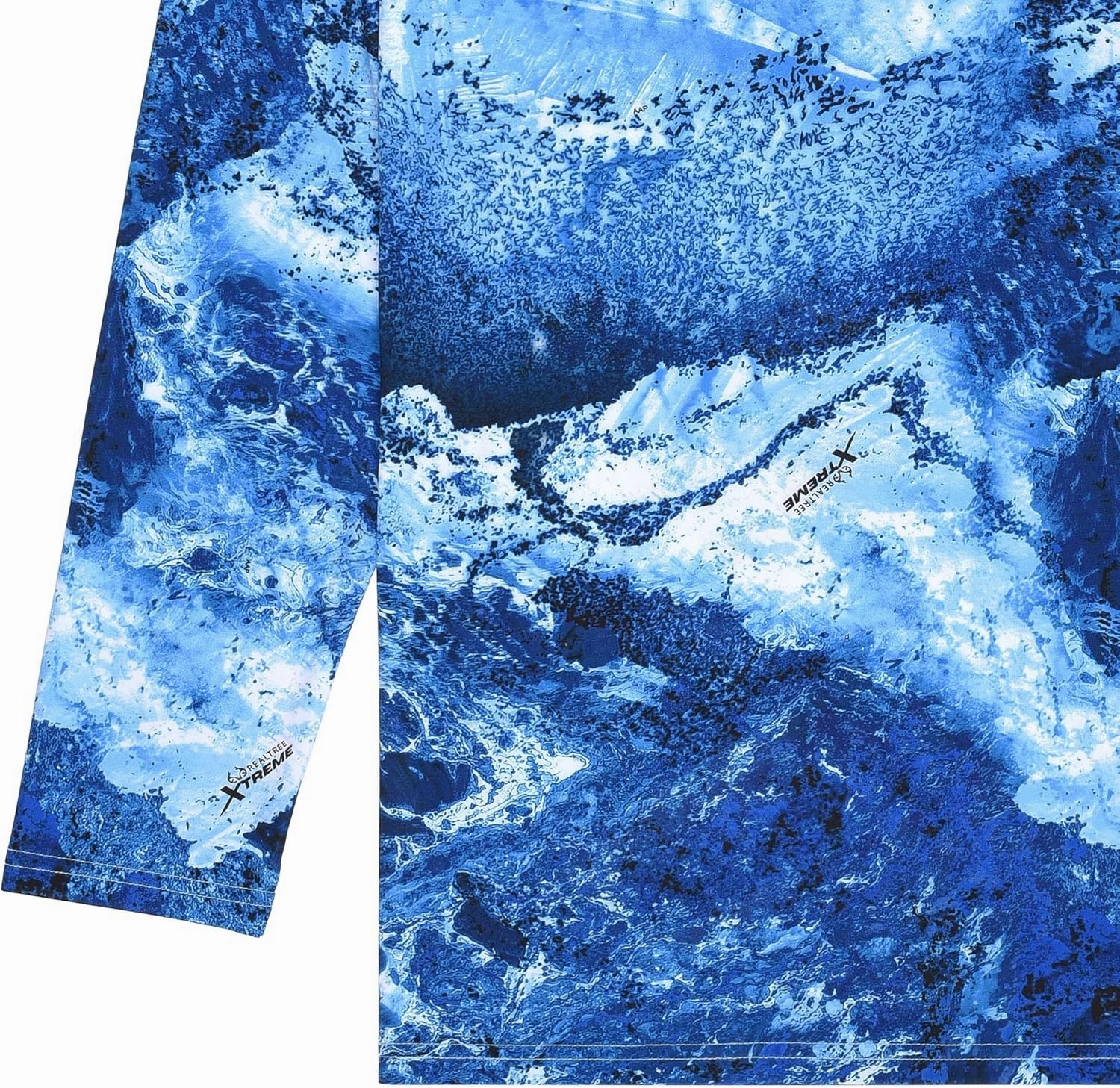 Realtree Xtreme Camo Fishing Shirts | UPF 50 UV Protection 4 Way Stretchable Long Sleeve Unisex Crewneck Tee
