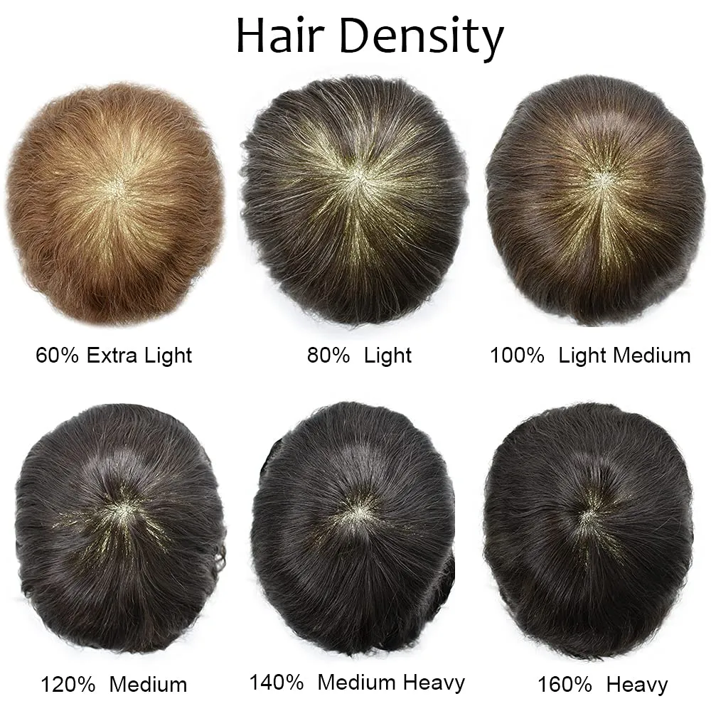 RESHE Mens Hair System Ultra Thin Skin Toupee For Men Transparent Super Thin Poly V-Looped Hair Piece For Men Toupee Protesis Capilar Para Hombre8x10#1B10#1B OFF BLACK 10% GREY 90% Light density