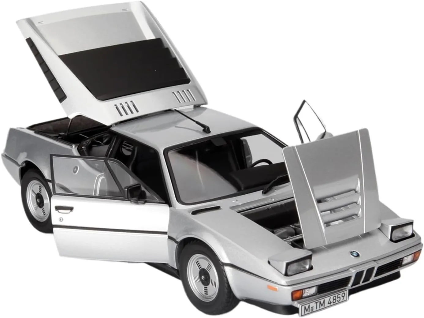 Resin Car Models Kit 1 18 Fit for BMW M1 1980 Alloy Car Model Simulation Figure Collection Souvenir Display Decoration