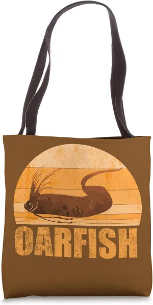 Retro Fishing Design Oceanography Fishing Oarfish Tote Bag