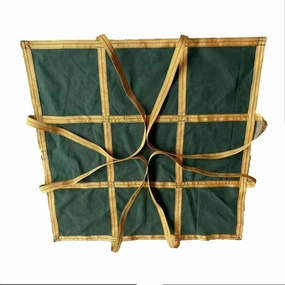 Reusable Cargo Lifting Pad Net, Cargo Lifting Bag, Heavy Duty Tear Resistance Safety Lifting Mat Straps, with Reinforced Handles Reusable Lifting Net Straps, for Industrial Dock Handling Tools(150X150