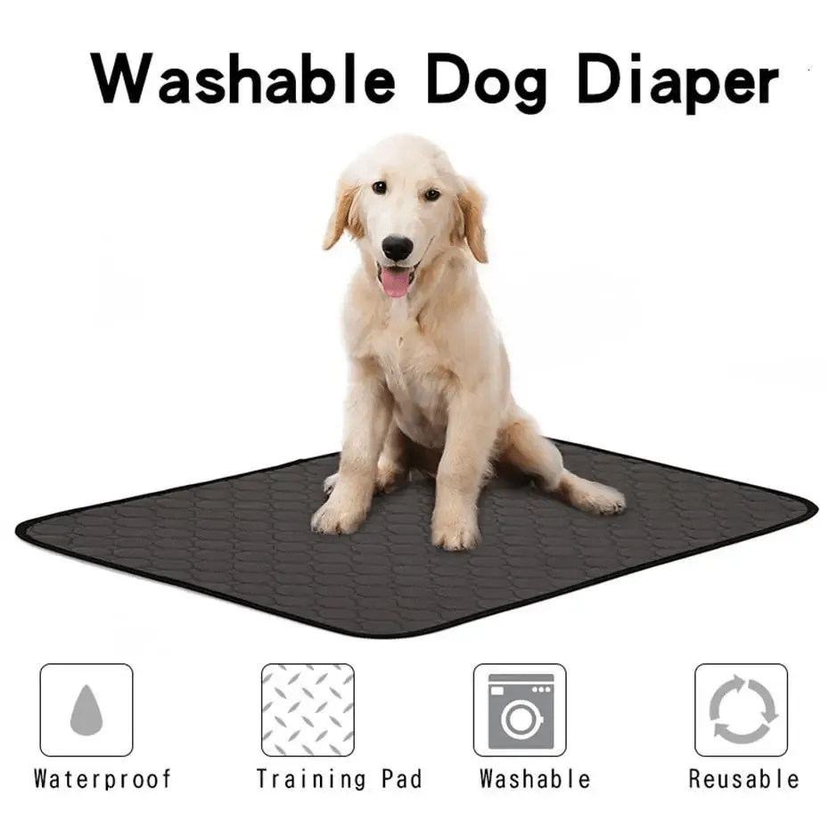 Reuseable Dog Pee Pads Dog Diapers Puppy Waterproof Mat For Pets - Washable Training Pads for Dogs Cats Rabbit