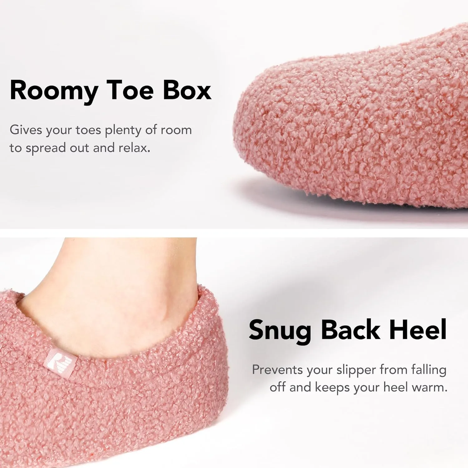 RockDove Women's Teddy Fleece Closed Back Indoor Slipper