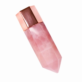 Rose Quartz Roller Facial Gua Sha Face Massager Beauty Device Portable Skincare Tool