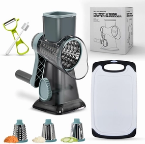 Rotary Cheese Grater Shredder Cheese Grater Vegetable Slicer Manual Food Slicer Grater Hand Crank Cheese Grater Manual Vegetable Slicer Nuts Grinder