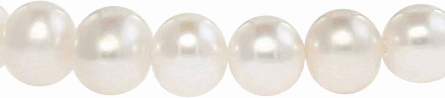 Round Freshwater Cultured Pearl Bride & Bridesmaid 8" Stretch Strand Bracelet - Choice of Pearl Size and Color