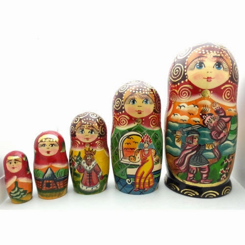 Ruslan and Ludmila Nesting Doll Set