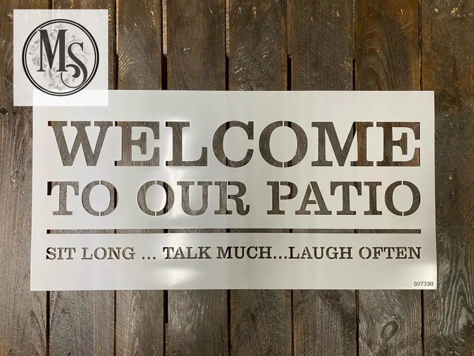 S0733 Welcome to our Deck (or Patio)