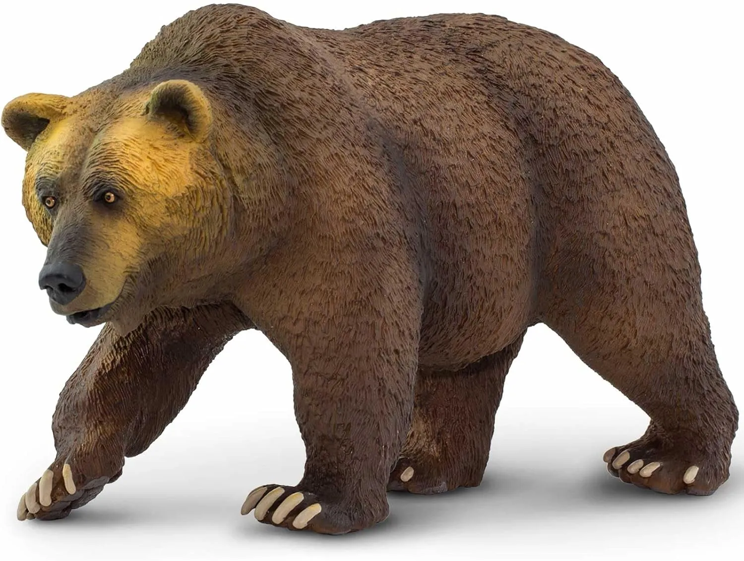 Safari Ltd. Grizzly Bear - Hand-Painted, Lifelike 9" Model Figure - Fun Educational Wildlife Toy for Boys, Girls & Kids Ages 1 