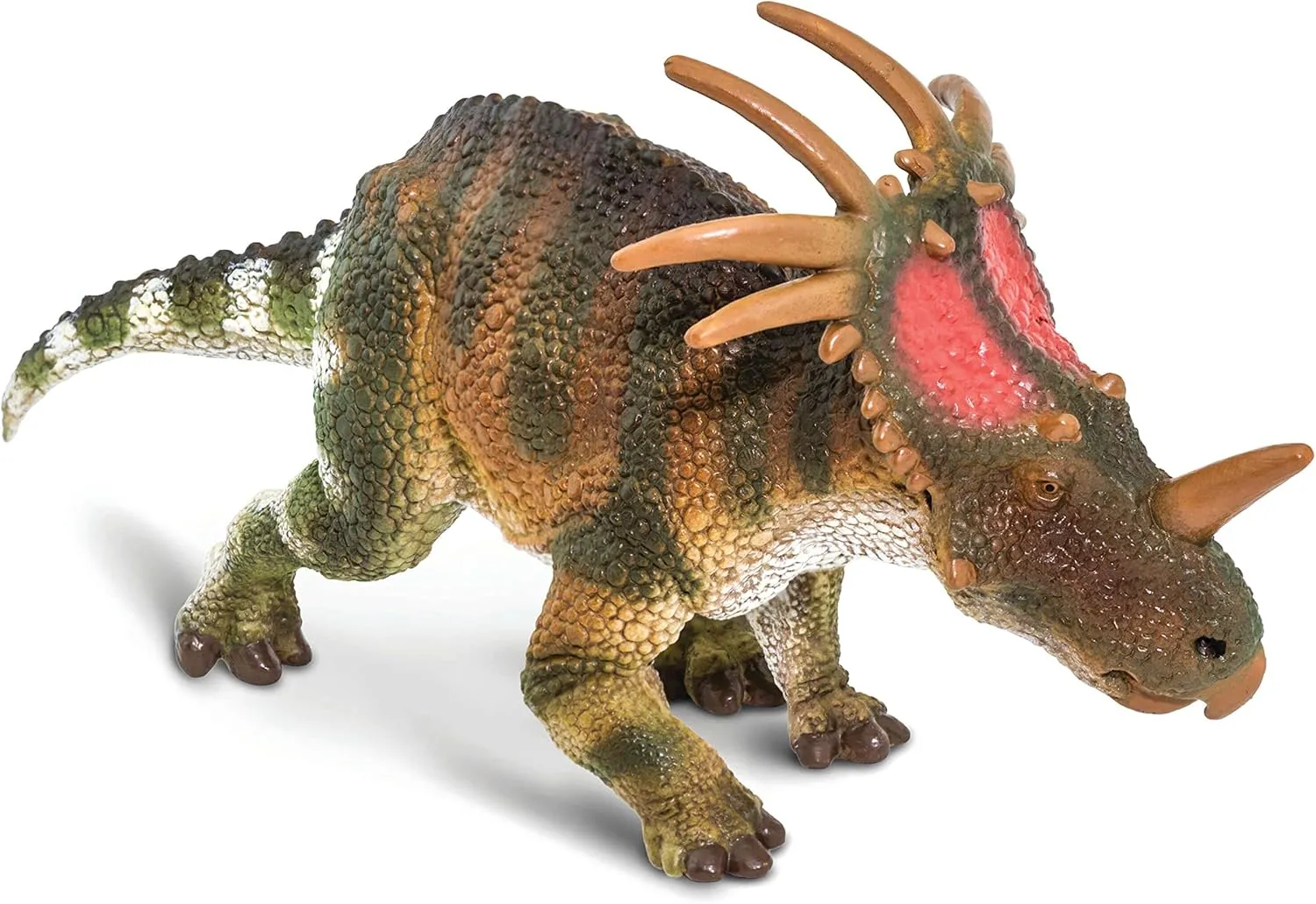 Safari Ltd. Styracosaurus Figurine - Detailed 8" Dinosaur Figure - Educational Toy for Boys, Girls, & Kids Ages 3 
