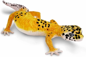 Safari Ltd. Leopard Gecko Figurine - Detailed 7" Plastic Reptile Figure - Educational Toy for Boys, Girls, and Kids Ages 3 