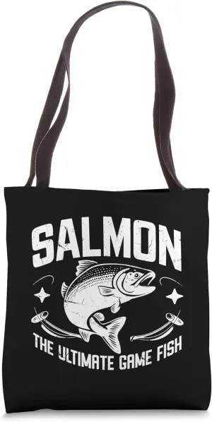 Salmon The Ultimate Game Fish Salmon Fishing Tote Bag