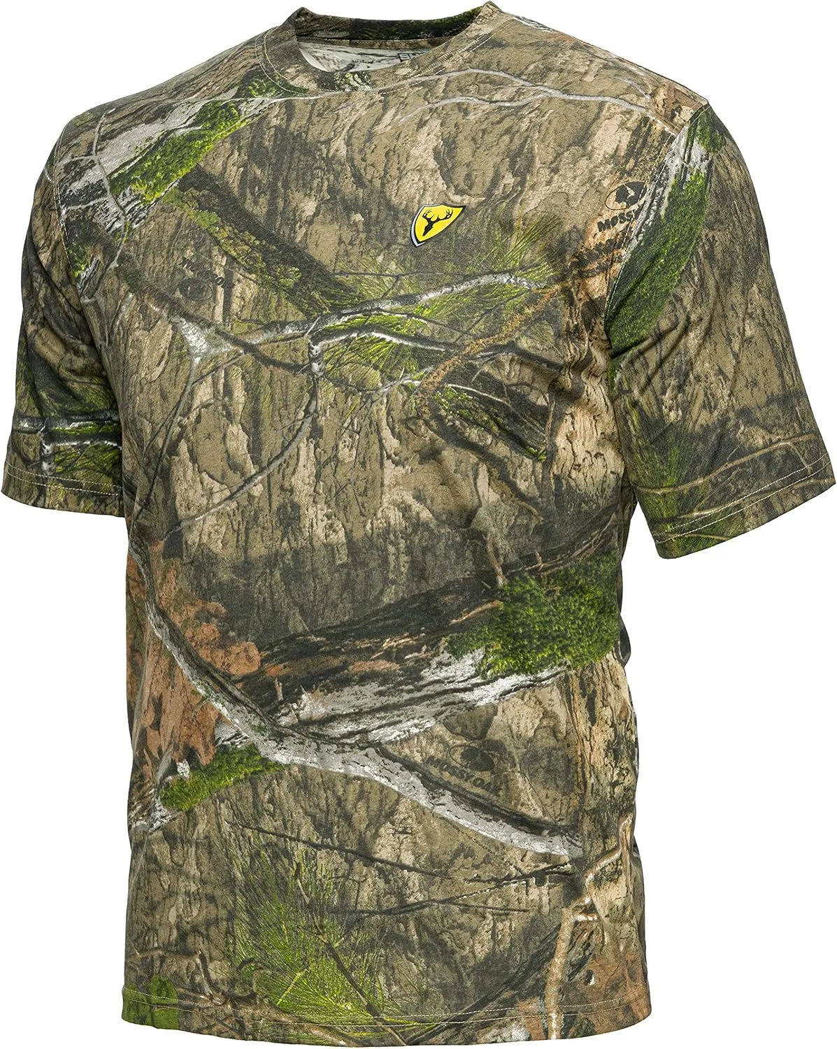 SCENTBLOCKER Scent Blocker Fused Cotton Lightweight Short-Sleeve Camo Hunting Shirt for Men