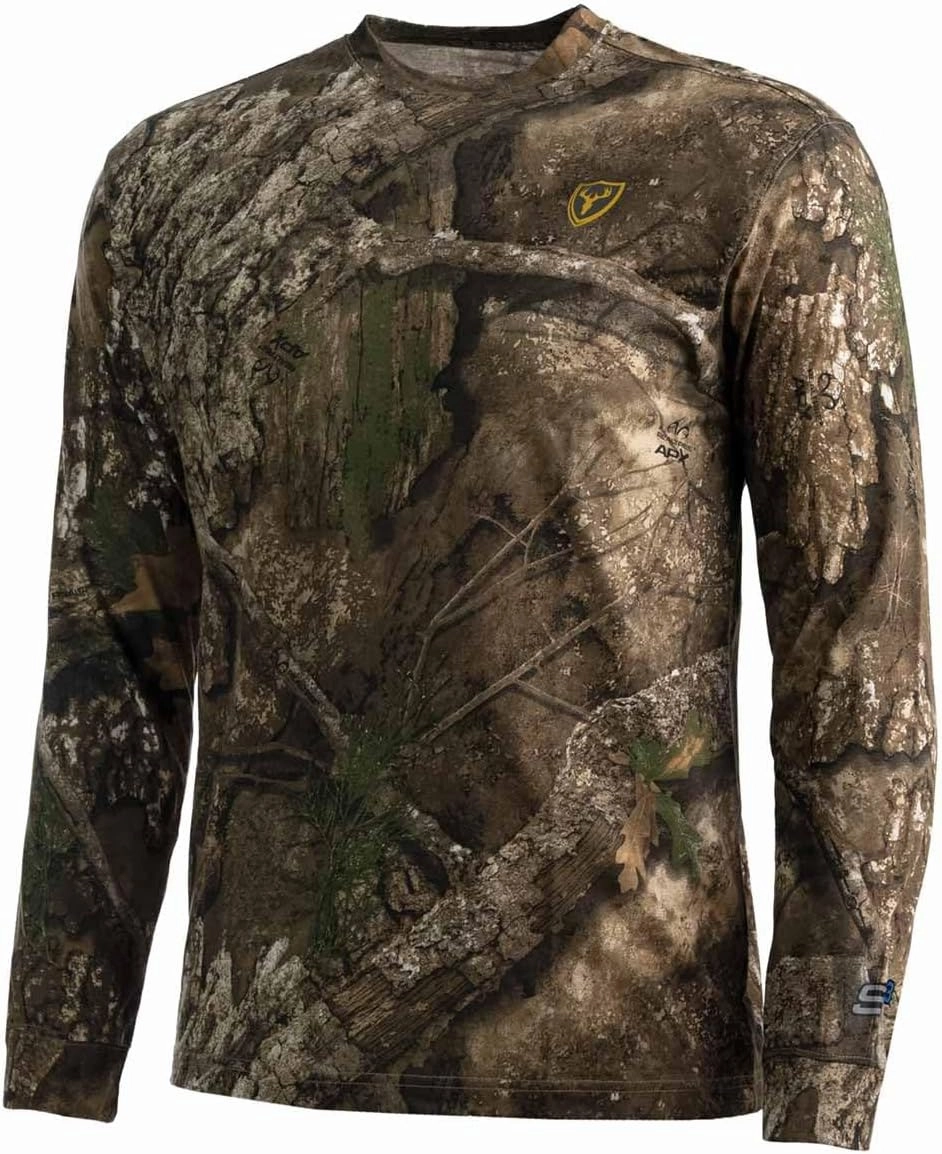 SCENTBLOCKER Scent Blocker Fused Cotton Lightweight Long-Sleeve Shirt, Camo Hunting Clothes