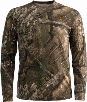 SCENTBLOCKER Scent Blocker Fused Cotton Lightweight Long-Sleeve Shirt, Camo Hunting Clothes