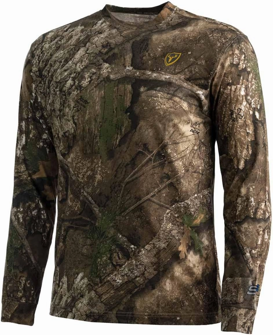 SCENTBLOCKER Scent Blocker Fused Cotton Lightweight Long-Sleeve Shirt, Camo Hunting Clothes