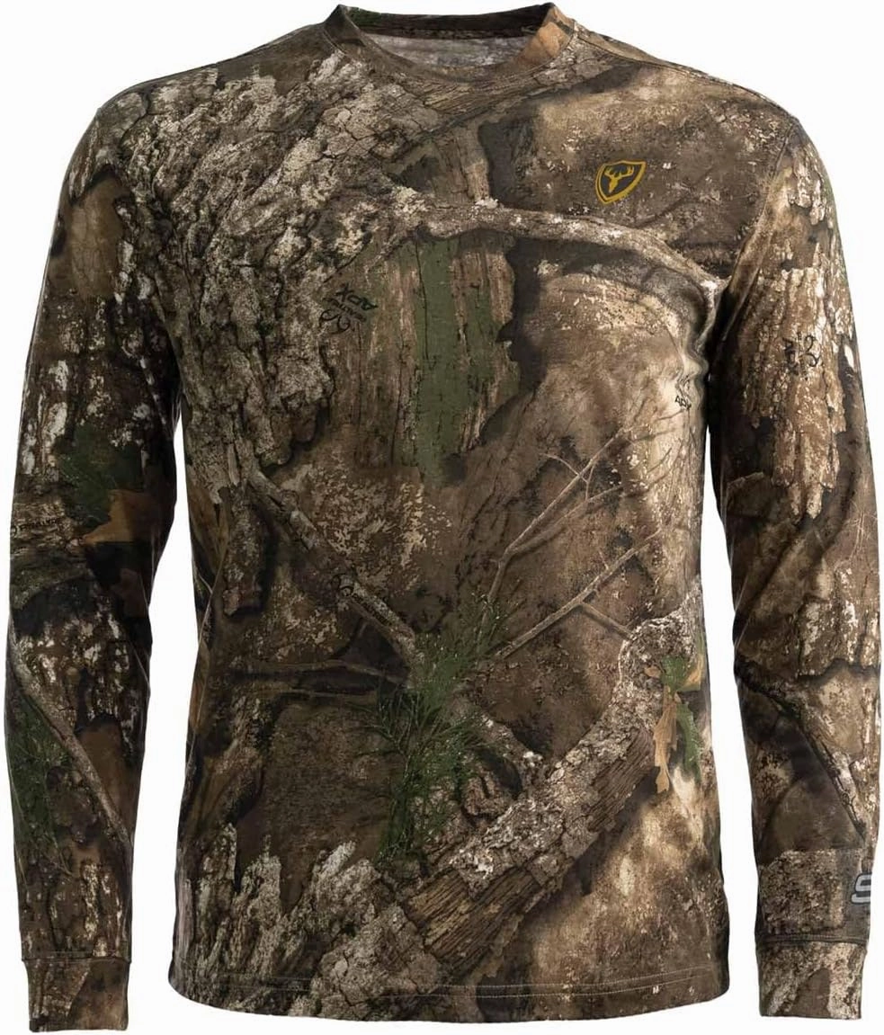 SCENTBLOCKER Scent Blocker Fused Cotton Lightweight Long-Sleeve Shirt, Camo Hunting Clothes