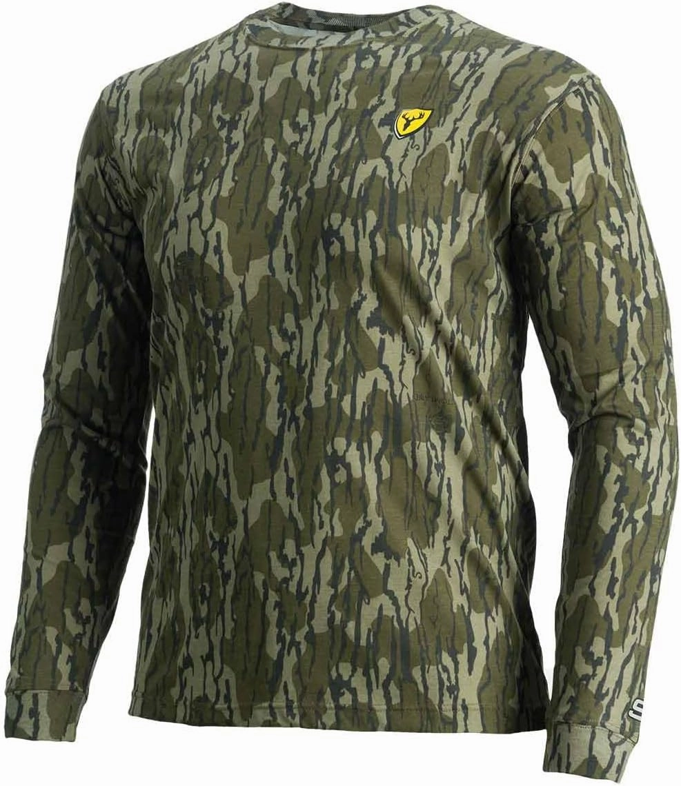 SCENTBLOCKER Scent Blocker Fused Cotton Lightweight Long-Sleeve Shirt, Camo Hunting Clothes