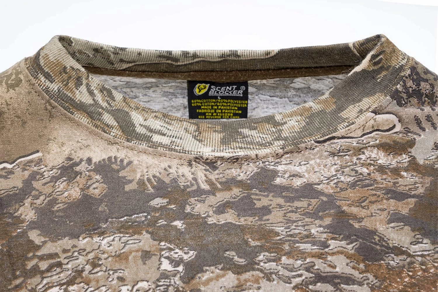 SCENTBLOCKER Scent Blocker Fused Cotton Lightweight Short-Sleeve Camo Hunting Shirt for Men