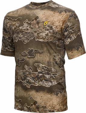 SCENTBLOCKER Scent Blocker Fused Cotton Lightweight Short-Sleeve Camo Hunting Shirt for Men