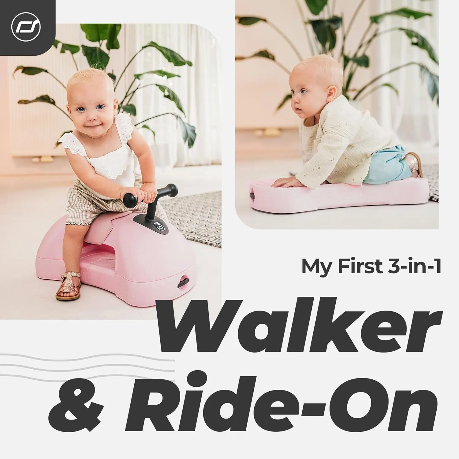 Scoot & Ride My First 96596 Ride-On Made of Recyclable EPP Material/PVC Free/BPA Free, Colour: Rose