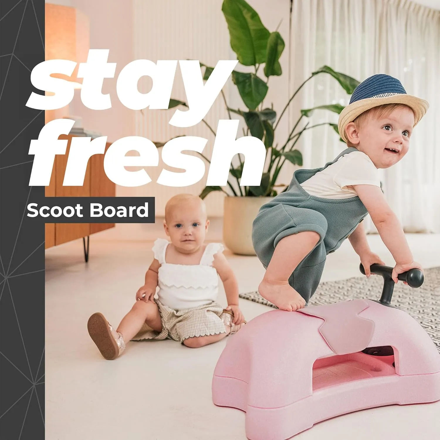 Scoot & Ride My First 96596 Ride-On Made of Recyclable EPP Material/PVC Free/BPA Free, Colour: Rose