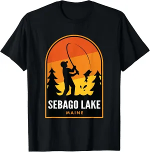 Sebago Lake Maine Fishing T-Shirt