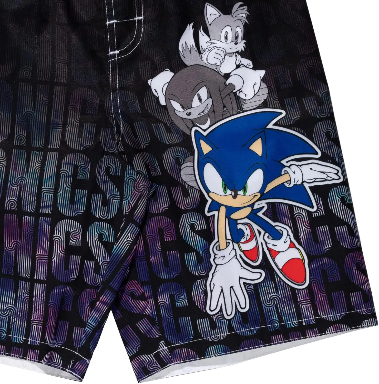 SEGA Sonic The Hedgehog Pullover Rash Guard and Swim Trunks Outfit Set Little Kid to Big Kid