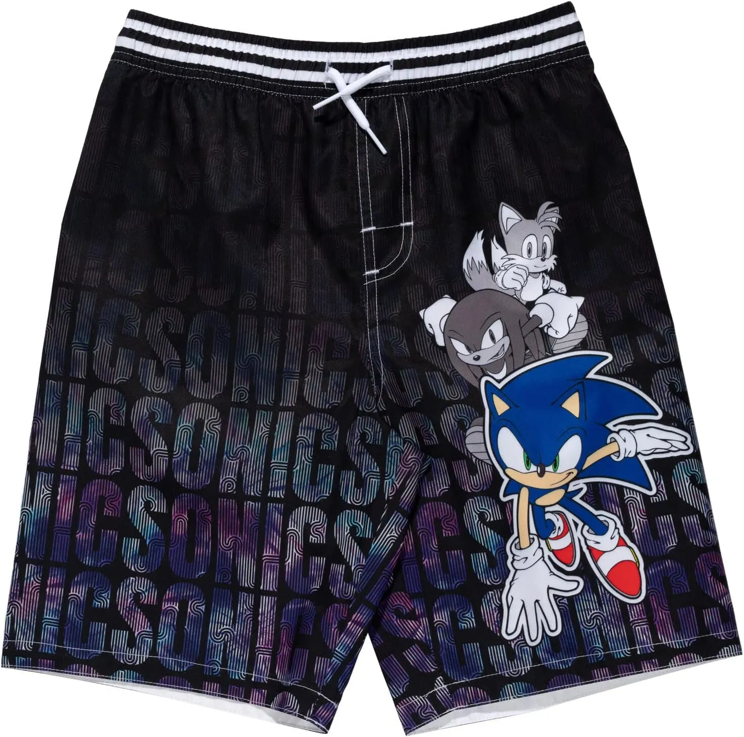 SEGA Sonic The Hedgehog Pullover Rash Guard and Swim Trunks Outfit Set Little Kid to Big Kid