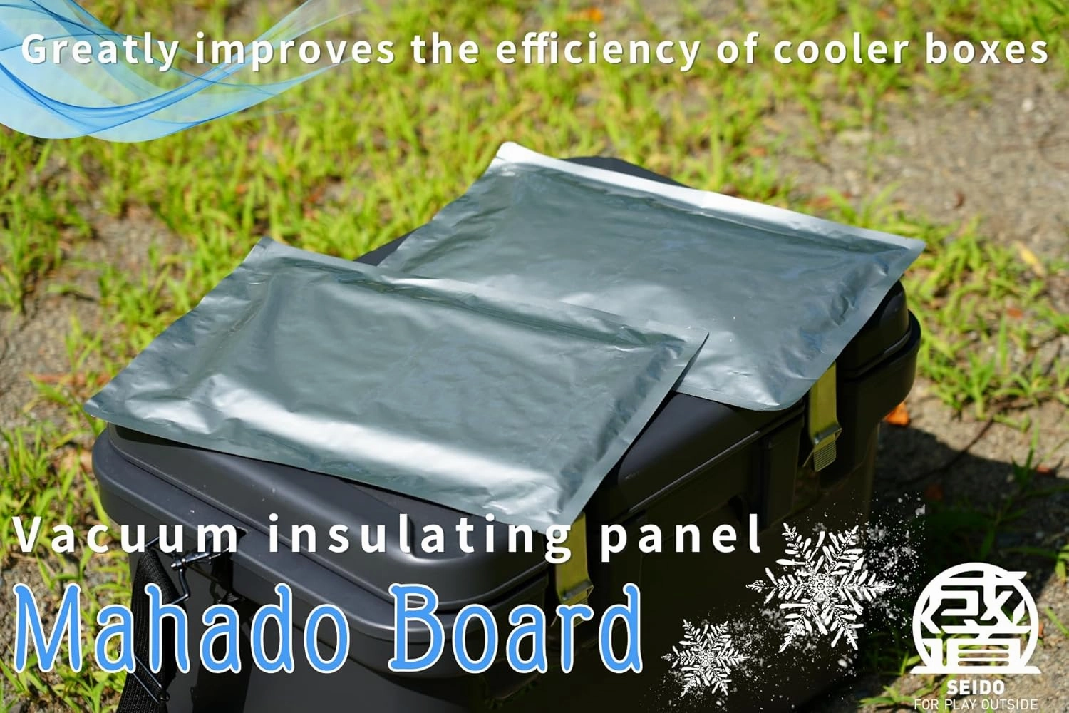 SEIDO Vacuum Insulating Panel, Mahado Board, Cooler Box, Soft Cooler, Compact, Cooler, Cold, Freezing Long Time, Cold Storage Refrigerant