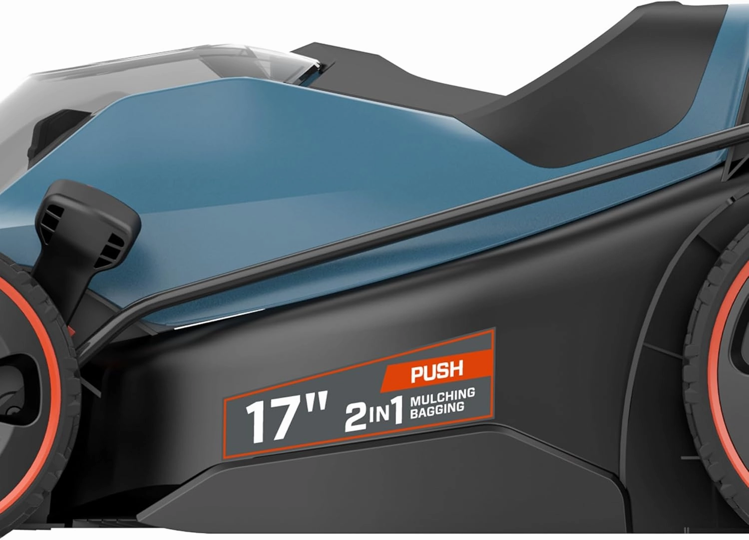 SENIX 40V 17" Electric Lawn Mower, Battery Powered Cordless Lawnmower, 2-in-1 Brushless Walk-Behind Push Mowers, 6 Heights Adjustment, cortadora de pasto, Includes 2x5Ah Batteries & Charger, LPPX2-M5